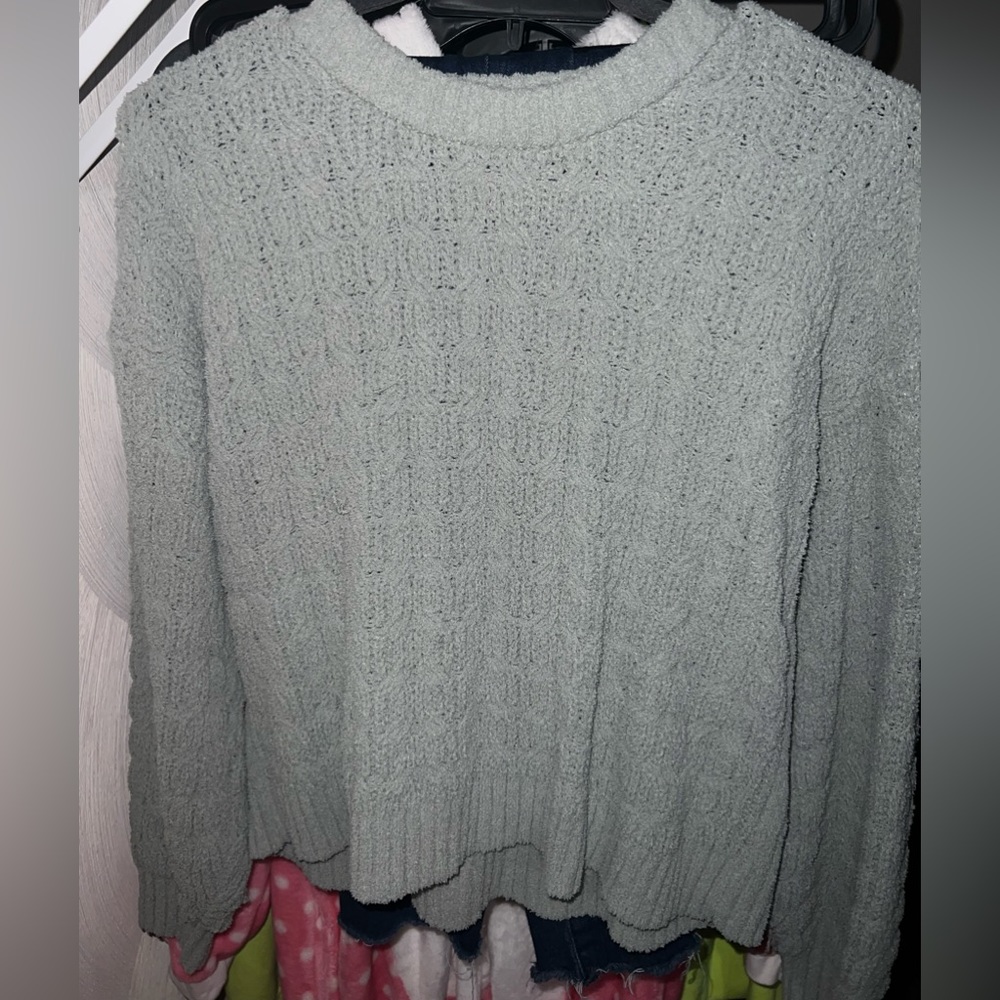 Women’s Light Blue Fall/Winter Knitted Sweater